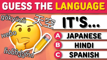 GUESS THE LANGUAGE BY TEXT ✏️ | Geography Quiz