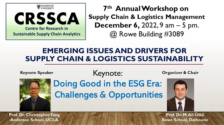 Keynote by Prof. Dr. Chris Tang of UCLA @ 7th CRSS...