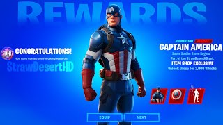 *NEW* CAPTAIN AMERICA SKIN IN FORTNITE! Item Shop Fortnite x Captain America!