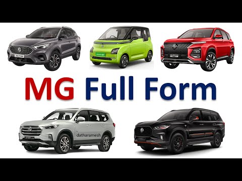 What Is The Full Form Of Mg Car