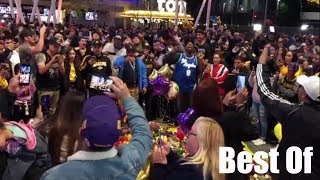 Emotional scenes outside Staples Center as fans mourn the death of Kobe Bryant