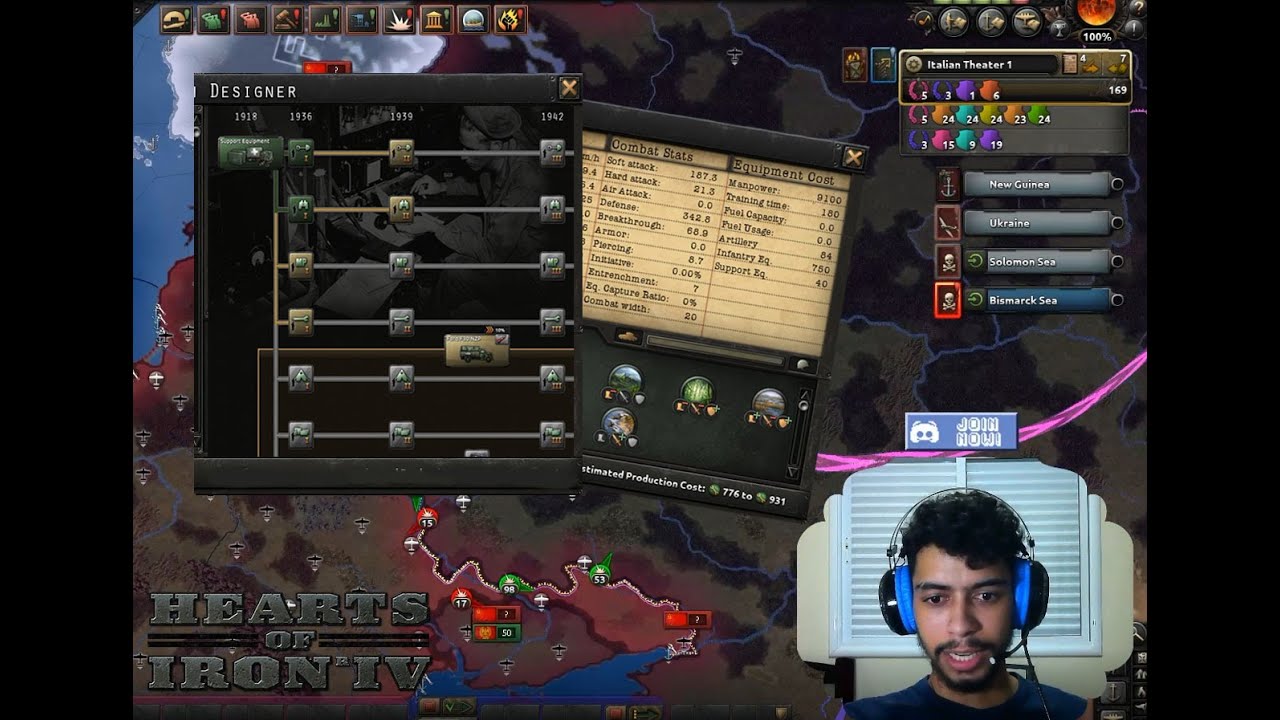 Hearts of iron 4 Tutorial #4 Equipamento suporte - YouTube