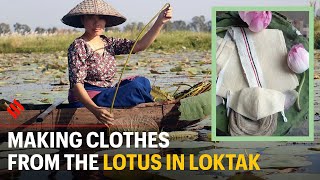 Waste to wealth: Weaving clothes from the lotus stem | Manipurs Bijiyashanti Tongbram