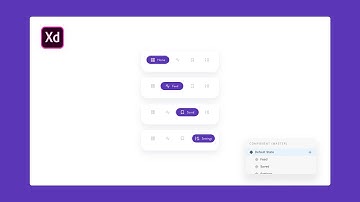 Using Component States in Adobe XD | App Menu Design & Prototype Tutorial
