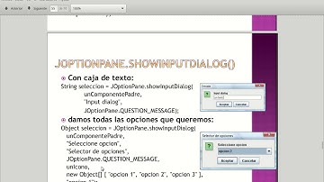 Programacion Sesion JOptionPane Java swing