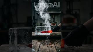 1000°C Hot Knife vs Giant Ice Block! 🔥🧊 #shorts #asmr #experiment