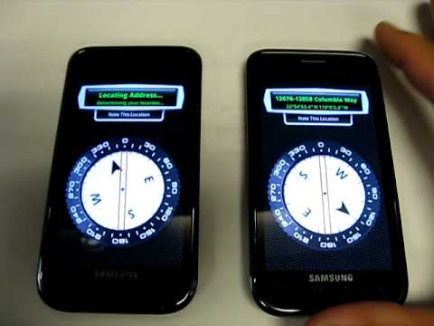 Samsung Galaxy S / T-Mobile Vibrant Compass Issues - YouTube