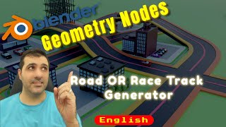 Blender 3.3 Geometry Nodes Road or Race Track Generator