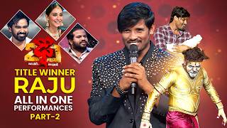 Raju | Dhee 20 Title Winner | All In One Performance | Part - 2 | ETV Telugu