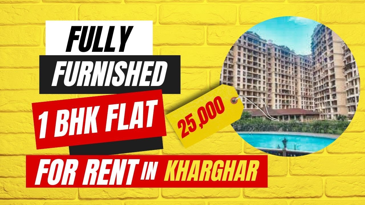 Spacious Fully Furnished 1 BHK Flat for Rent in Kharghar Hyde Park