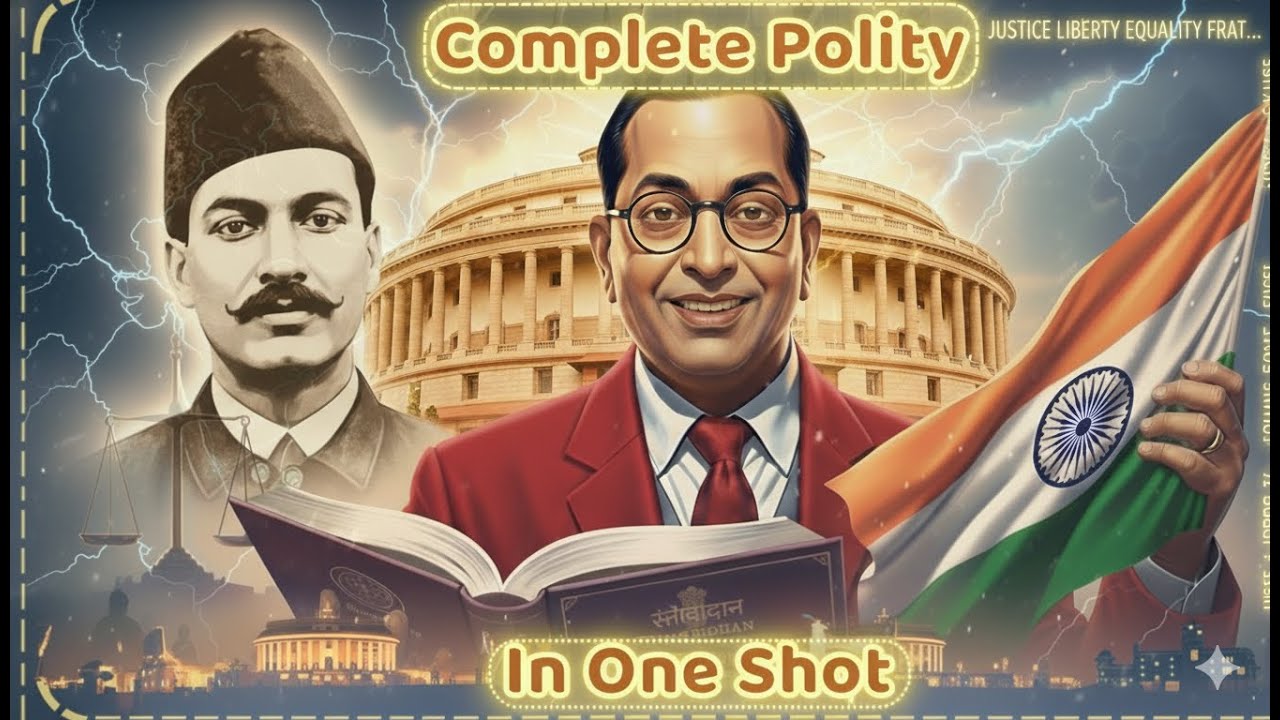 Polity one shot lecture for ssc cgl chsl 2025 || polity marathon ...