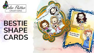 Two Shape Cards for Two Best Friends | TV Inspired Cardmaking Tutorial