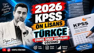 2026 ÖN LİSANS KPSS ÇIKMIŞ SORULAR ** TÜRKÇE SORU ÇÖZÜM