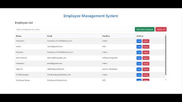 Employee Management System Project | Spring Boot + React | Full Stack Web Application