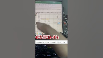 MS EXCEL - Nested IF Function #msexcel -#msexceltutorials