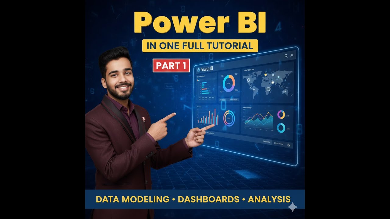 Power BI in One Full Tutorial | Complete Power BI Course | Part 1 - YouTube