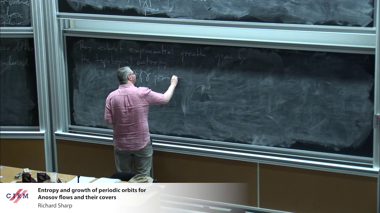 Richard Sharp: Entropy and growth of periodic orbits for Anosov flows ...