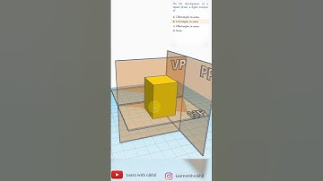 MCQs - 5 on Development of surfaces | Engineering Drawing | Learn with Nikhil #shorts