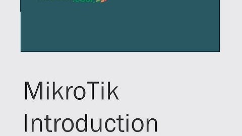 MikroTik Introduction - EN