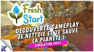 FRESH START CLEANING SIMULATOR 💦 Nettoyer pour SAUVER le monde ! Gameplay découverte CHILL