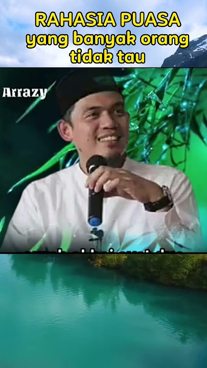 RAHASIA PUASA yang banyak orang tidak tau - ust buya arrazy menjelaskan
