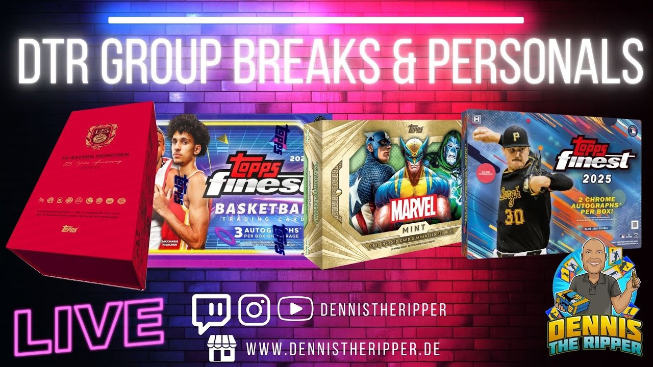 5x 1/1! FC Bayern 125 Years! Topps Finest MLB! Kaboom! Marvel Mint! DTR Group Breaks & Personals