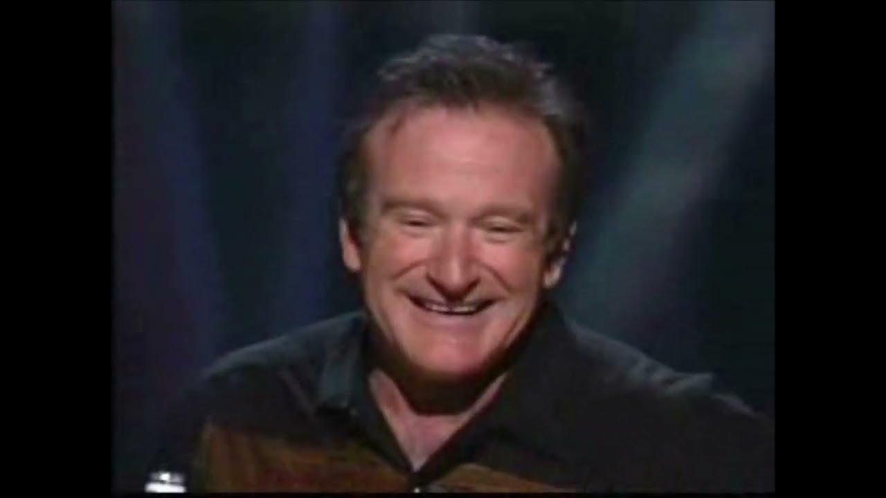 Robin Williams drinking with a Scotsman