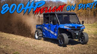 Hellcat Demon Swapped SXS on Dirt!