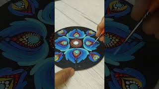 Turn Your Stress Into Art | Brushstroke Dot Mandala Tutorial #art #shorts #shortvideo