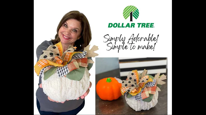Dollar Tree Pumpkin Makeover!!  Cutest EVER!!