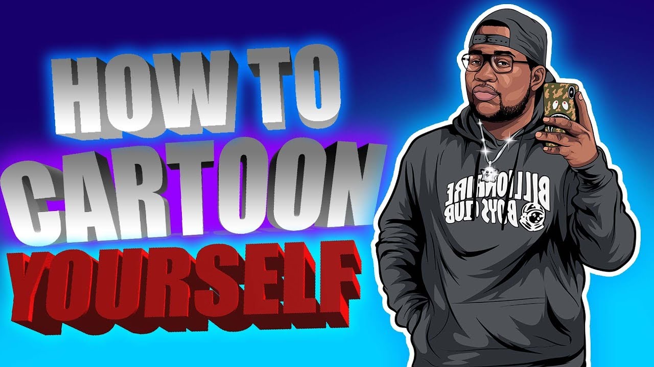 How To Cartoon Yourself !( ADOBE ILLUSTRATOR ) - YouTube