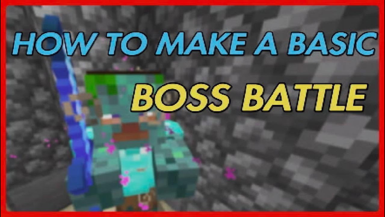 Minecraft Bedrock | Basic Command Boss Tutorial - YouTube