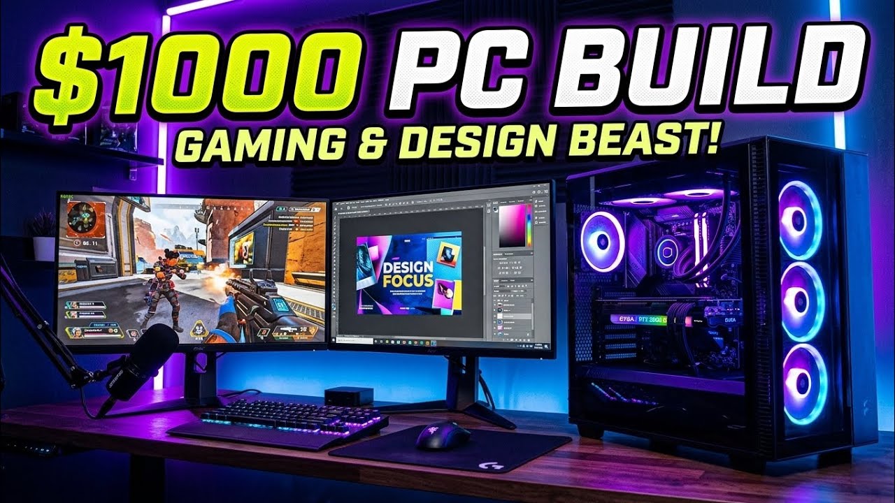 $1000 Gaming PC Build 2026 | Amazon Gaming PC Build Guide - YouTube