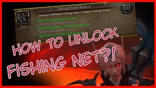 How to unlock fishing net (Achievement Taking From Nature!)