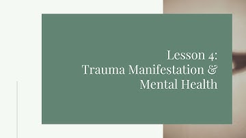 Creating a Trauma Informed Library - Module 2:  Lesson 4