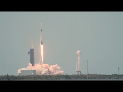 Tom Haines, AOPA, reacts after the SpaceX launch