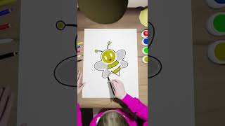 Learn to Drawing And Coloring Bee: Step by Step Tutorial for Kids