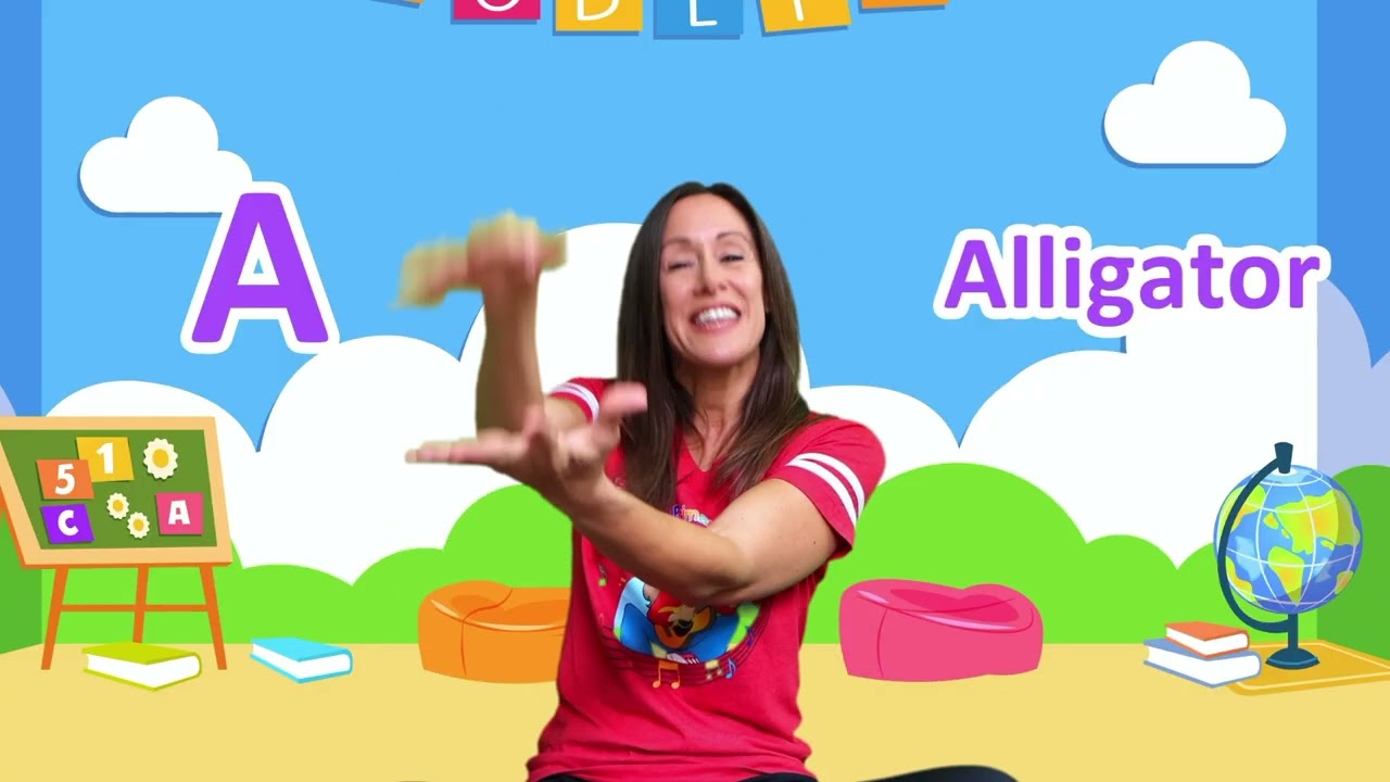 Песенка для дошкольников «Фонетический алфавит», эпизод 1, неделя 1, музыкальное шоу Пэтти Шуклы.