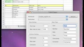 TableClipper Tutorial - Copy tables from Excel to FileMaker