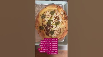 Trader Joe’s has done fantastic fancy-ish frozen pizzas 🍕✨ add it to you grocery list 📝