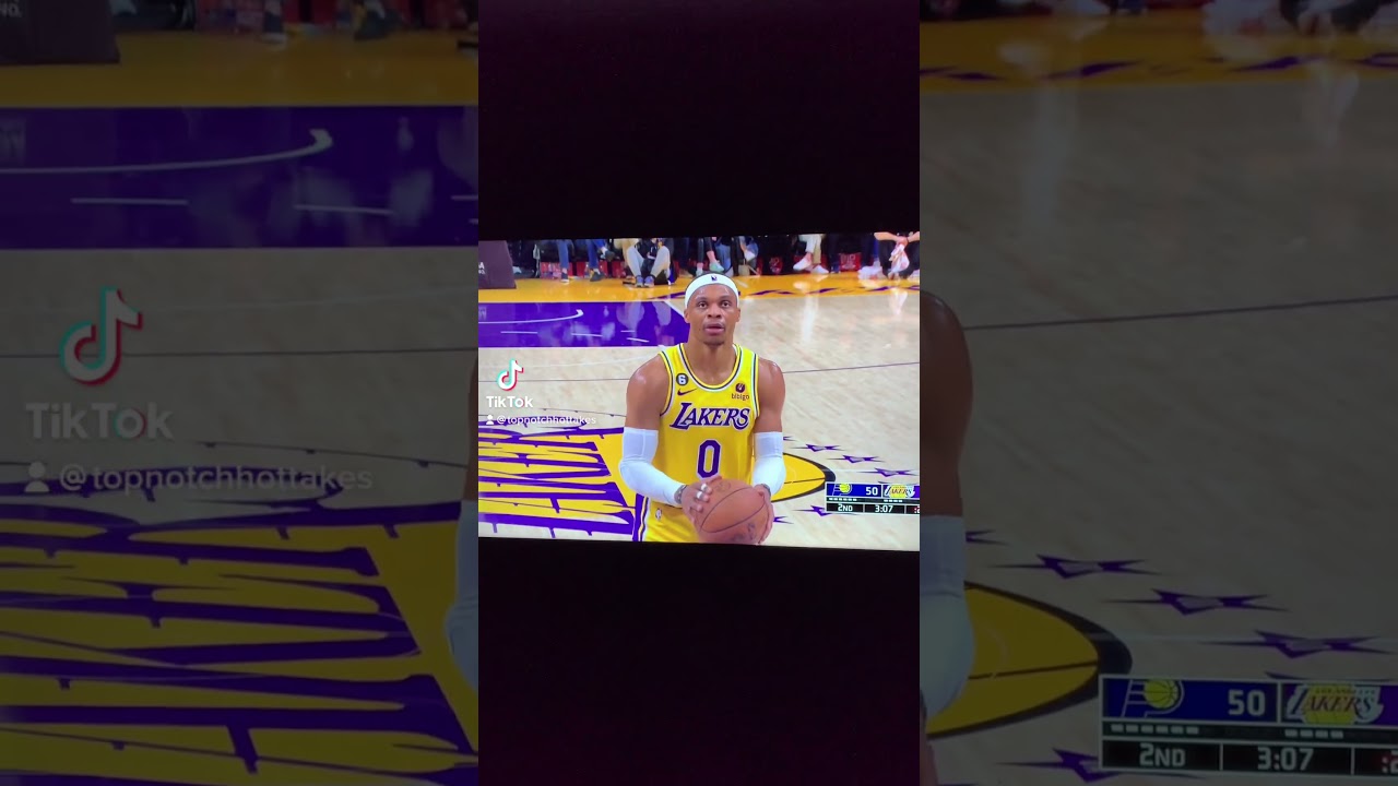 RUSSELL WESTBROOK AIRBALLS A FREE-THROW….