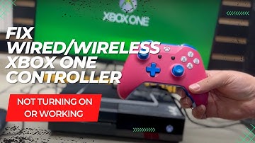 How to fix Wired/Wireless Xbox One Controller not turning on or working