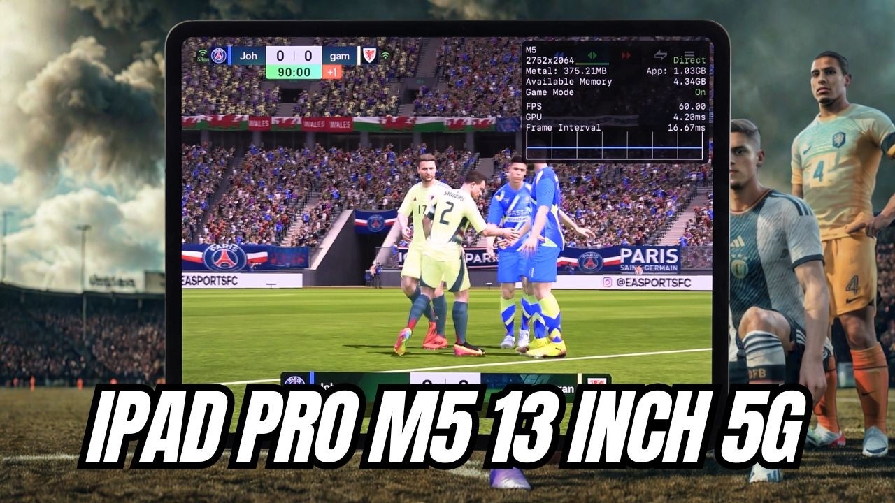 iPad本体 footballer iPad Pro M5 Test Game EA SPORTS FC Mobile 24 | Apple M5 - YouTube