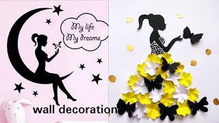 2 beautiful fairy wallhanging craft ideas/ wall decoration idea || fairy lady on the moon | craft screenshot 4