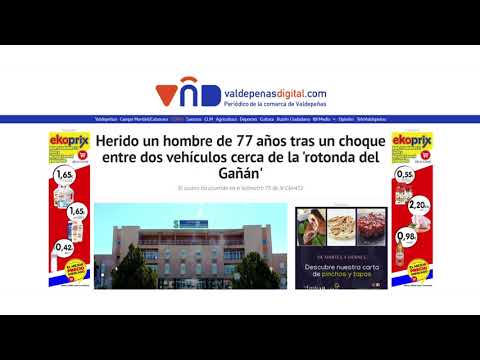 Choque dos Coches km. 75 CM-412 Valdepeñas Noticia Informativos 05/11/2021