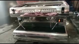 CARIMALI double group handle coffee machine made in italy 🇮🇹 #latteart #cappuccino #espresso #coffee