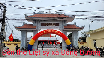 Một số hình ảnh đẹp trong ngày Lễ cắt băng khánh thành Đền thờ liệt sỹ xã Đông Dương