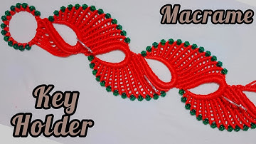 macrame key holder for beginners#macrame key hanger new design#macrame tutorial #macrame wall hanger