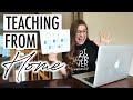 A Day in the Life of a Teacher Teaching from Home During COVID19 | VLOG