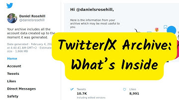 Twitter/X Data Export Archive: What